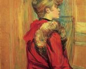 亨利德土鲁斯罗特列克 - Girl in a Fur, Mademoiselle Jeanne Fontaine